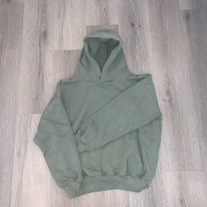Hours Dropshoulder Sage Green Hoodie